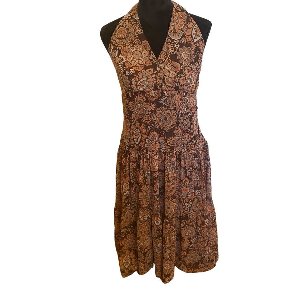 Backless Fully Lined  Halter Dress by Positive Attitude in Ladies Size 12.